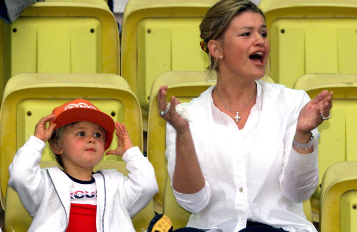Corinna Schumacher und Tochter Gina 1999