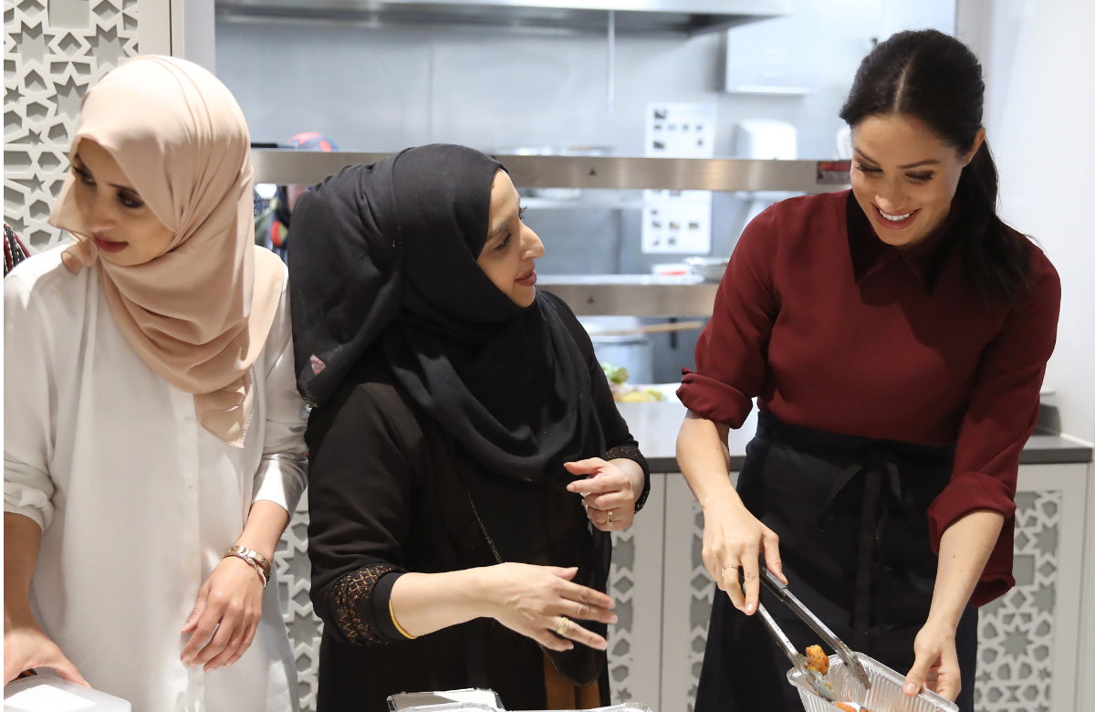 Herzogin Meghan für die "Hubb Community Kitchen" Initiative.