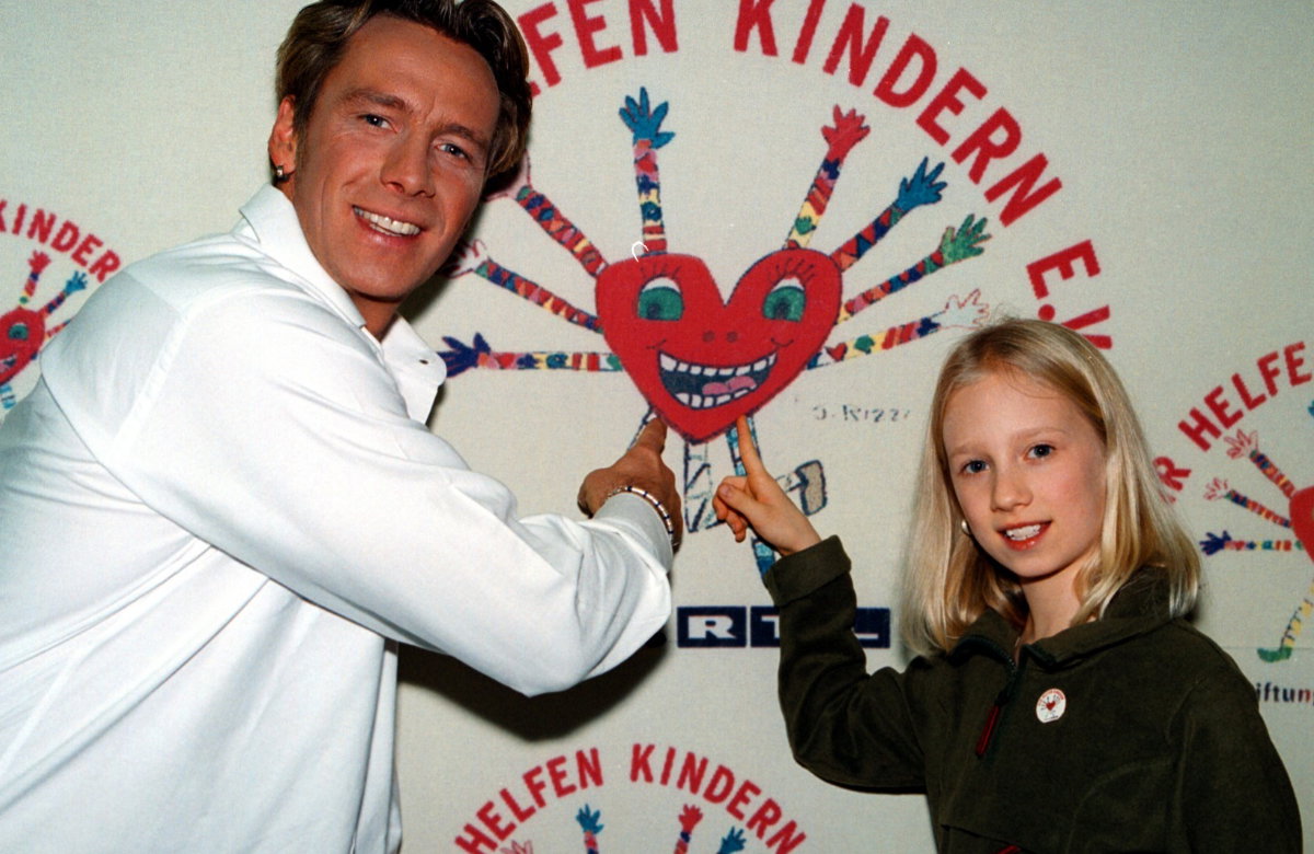 Jürgen Milski und seine Tochter Nadine Milski im Jahr 2000