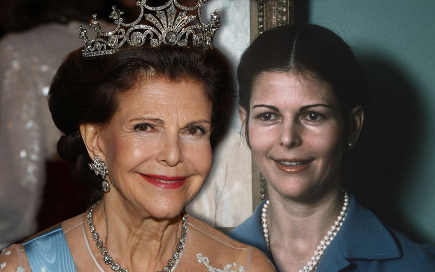 Königin Silvia heute und früher