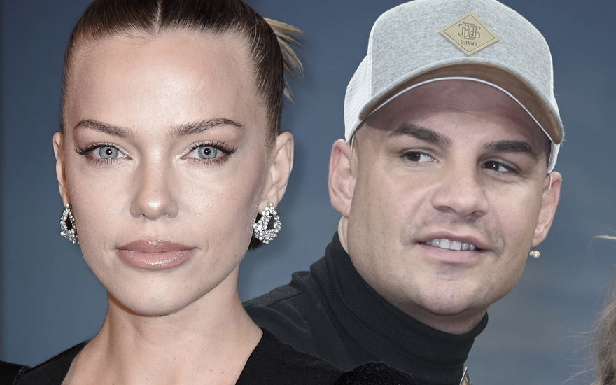 Laura Maria Rypa guckt ernst, Pietro Lombardi guckt mit Cap zur Seite