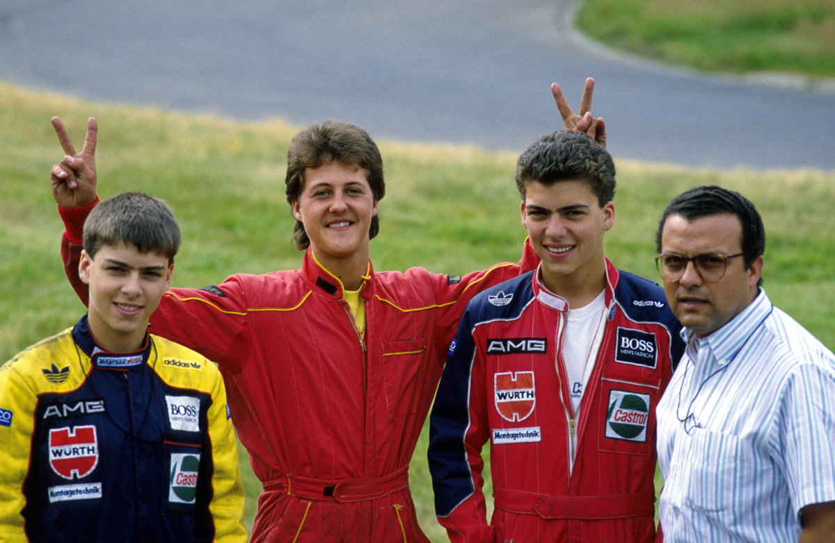Michael Schumacher auf Kartbahn 1988