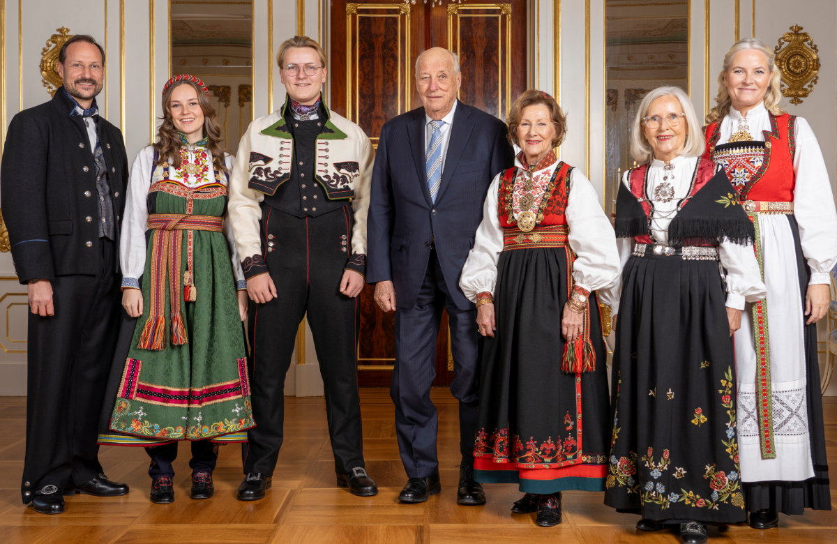 Die norwegische Königsfamilie zu Prinz Sverre Magnus 18. Geburtstag.