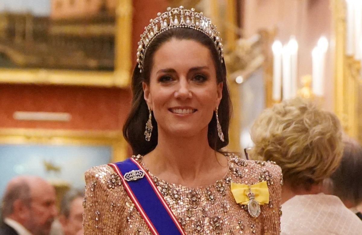 Prinzessin Kate bei einem Empfang im Buckingham-Palast.