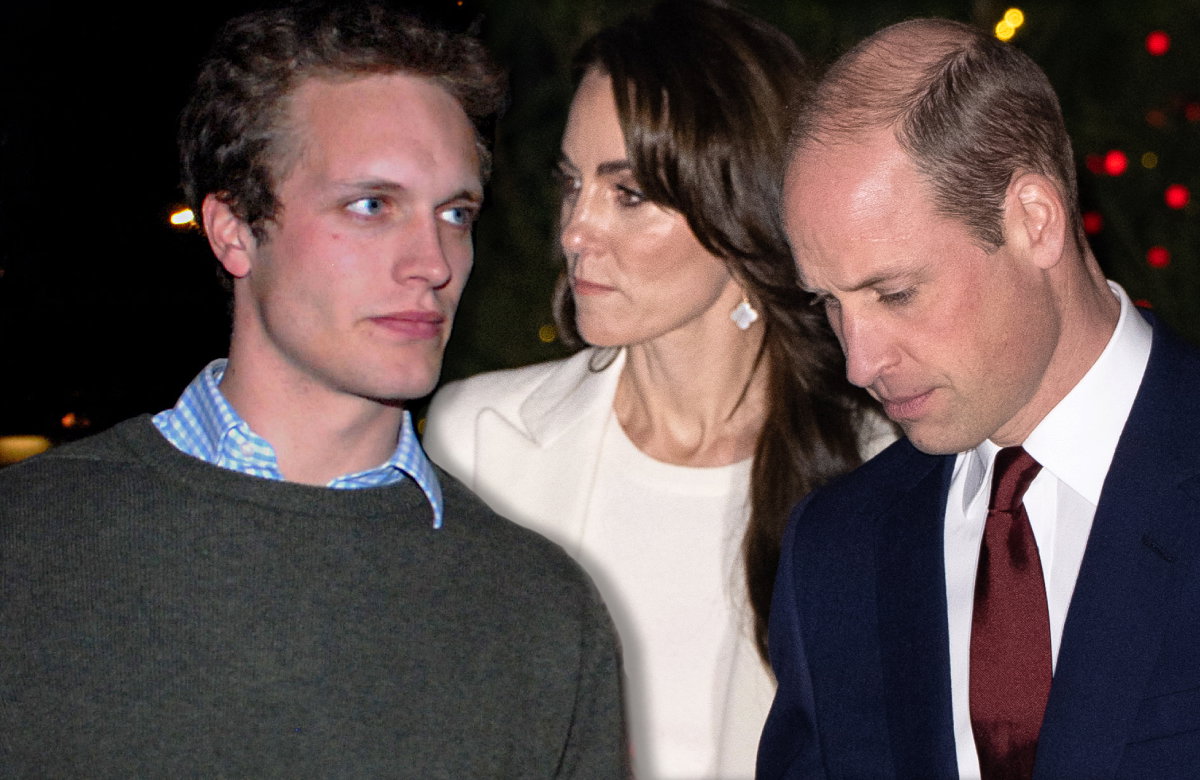 Henry Ropner, Prinzessin Kate und Prinz William, der zu Boden sieht