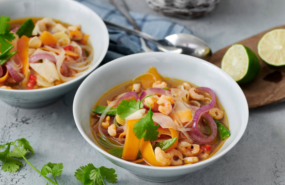 Glasnudel-suppe