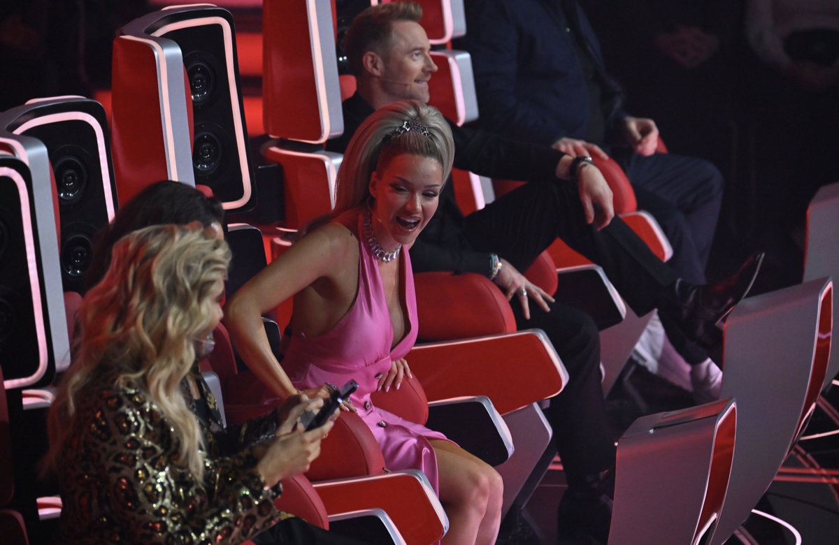 Shirin David, Bill und Tom Kaulitz und Ronan Keating beim "The Voice of Germany" Halbfinale