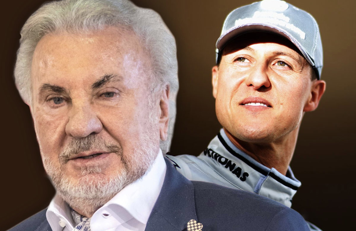 Bildmontage von Willi Weber und Michael Schumacher