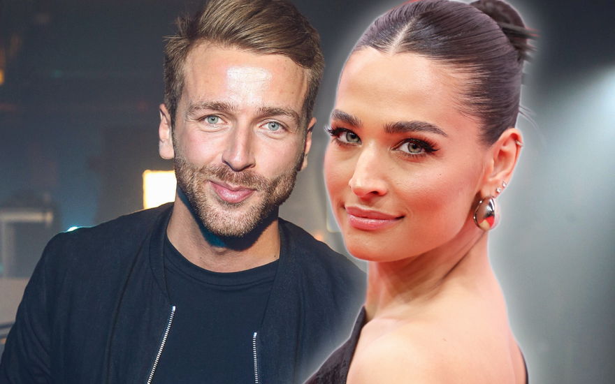 Christian Düren und Amira Pocher lächeln glücklich