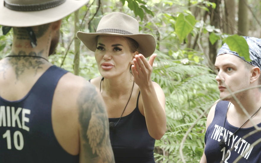 Kim Virginia streitet mit Mike Heiter im Dschungelcamp