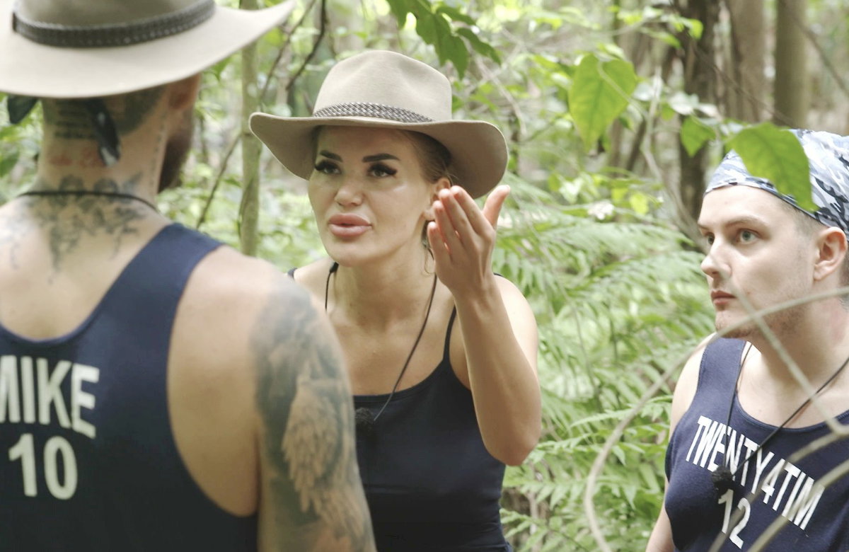 Kim Virginia streitet mit Mike Heiter im Dschungelcamp