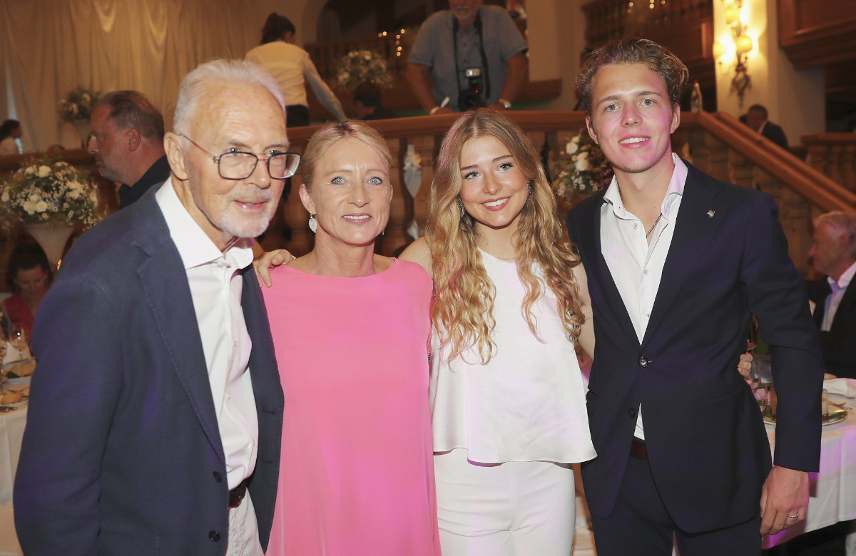 Franz, Heidi, Francesca und Joel Beckenbauer