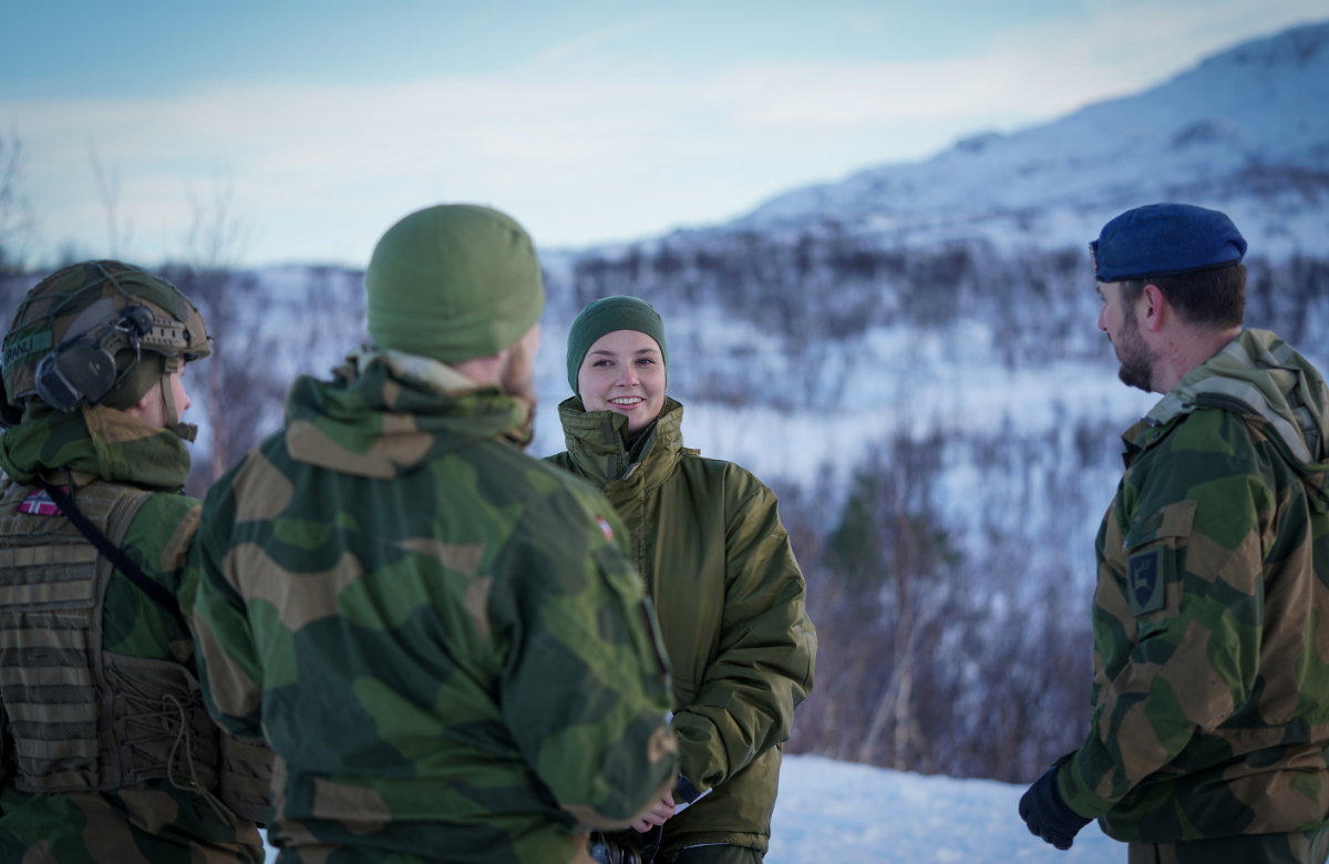 Prinzessin Ingrid Alexandra beim Militär.
