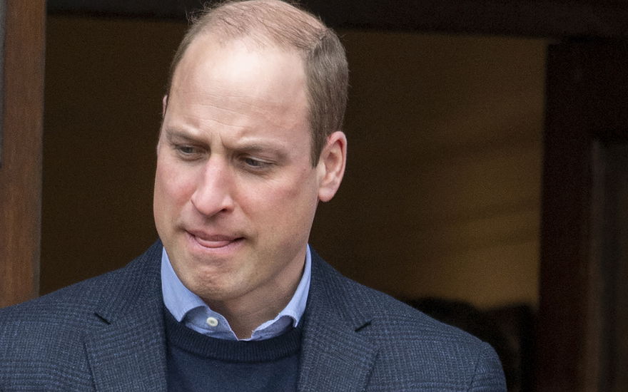 Prinz William sieht traurig aus