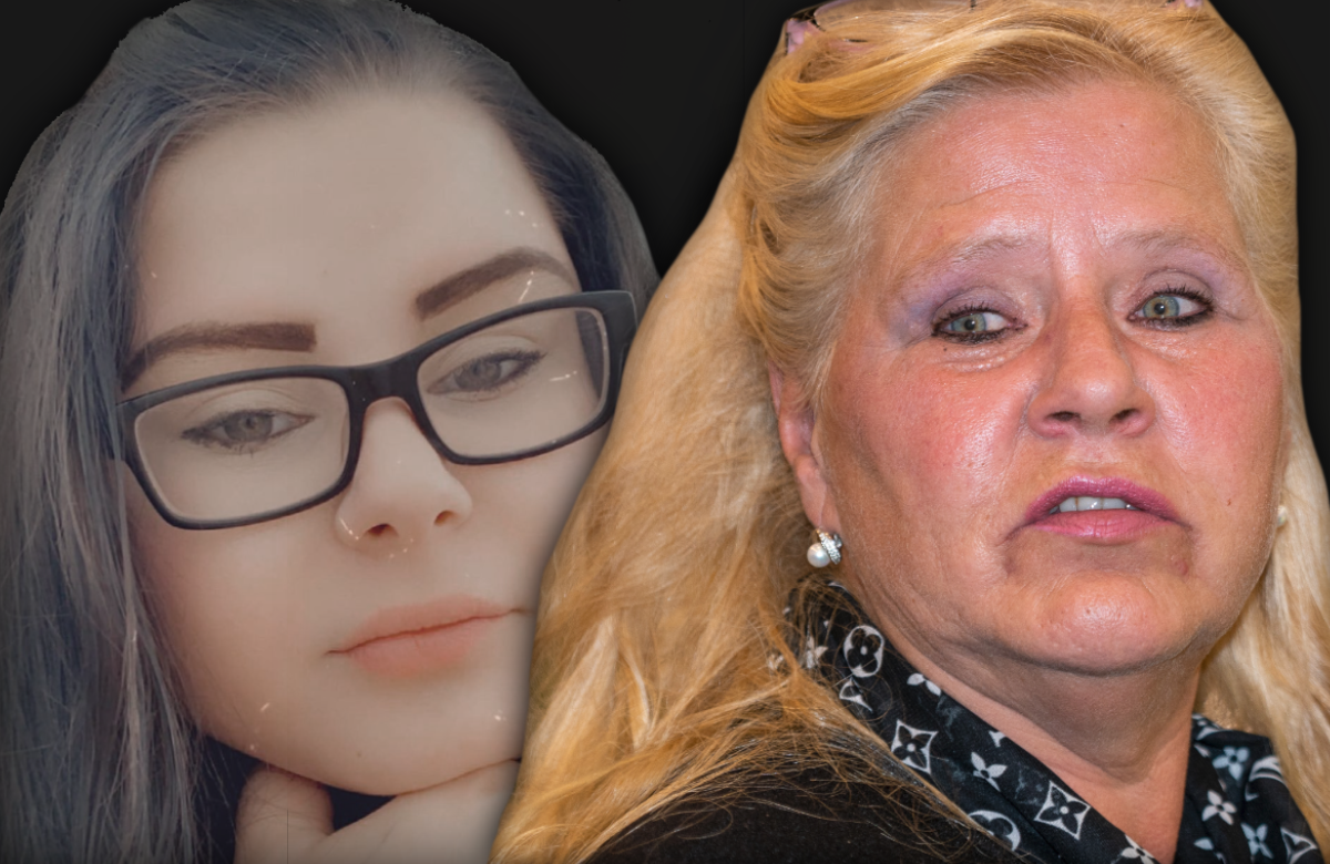 Montage: Silvia Wollny aufgebracht - im Hintergrund Tochter Calantha Wollny ernst
