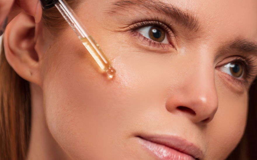 Frau Anti-Aging-Serum