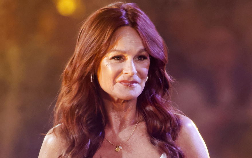 Andrea Berg mit einem traurigen Blick