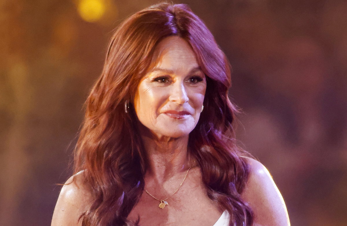 Andrea Berg mit einem traurigen Blick