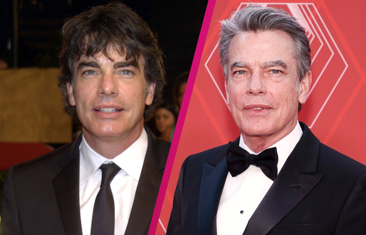 Collage Peter Gallagher früher heute
