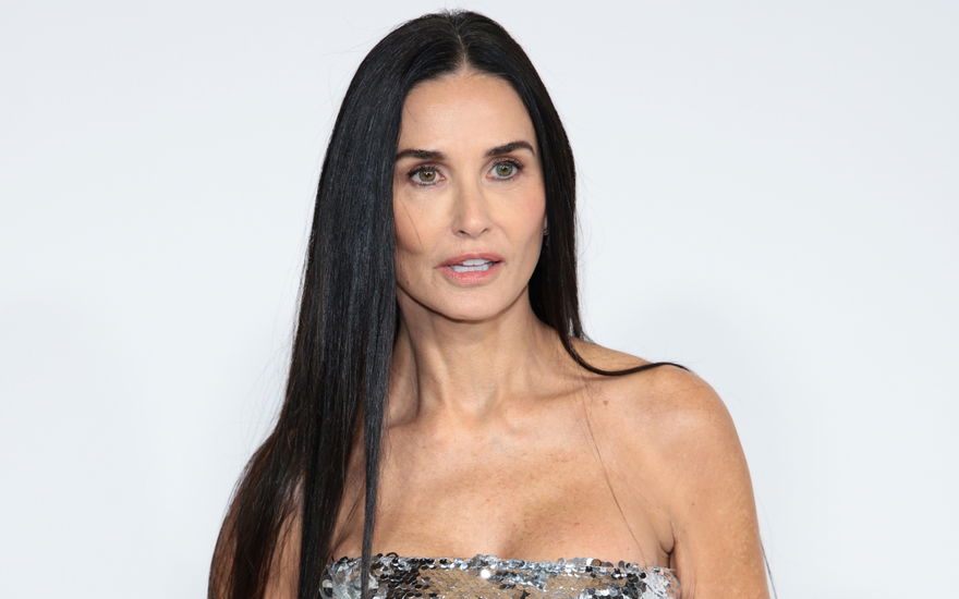 Demi Moore erschrocken