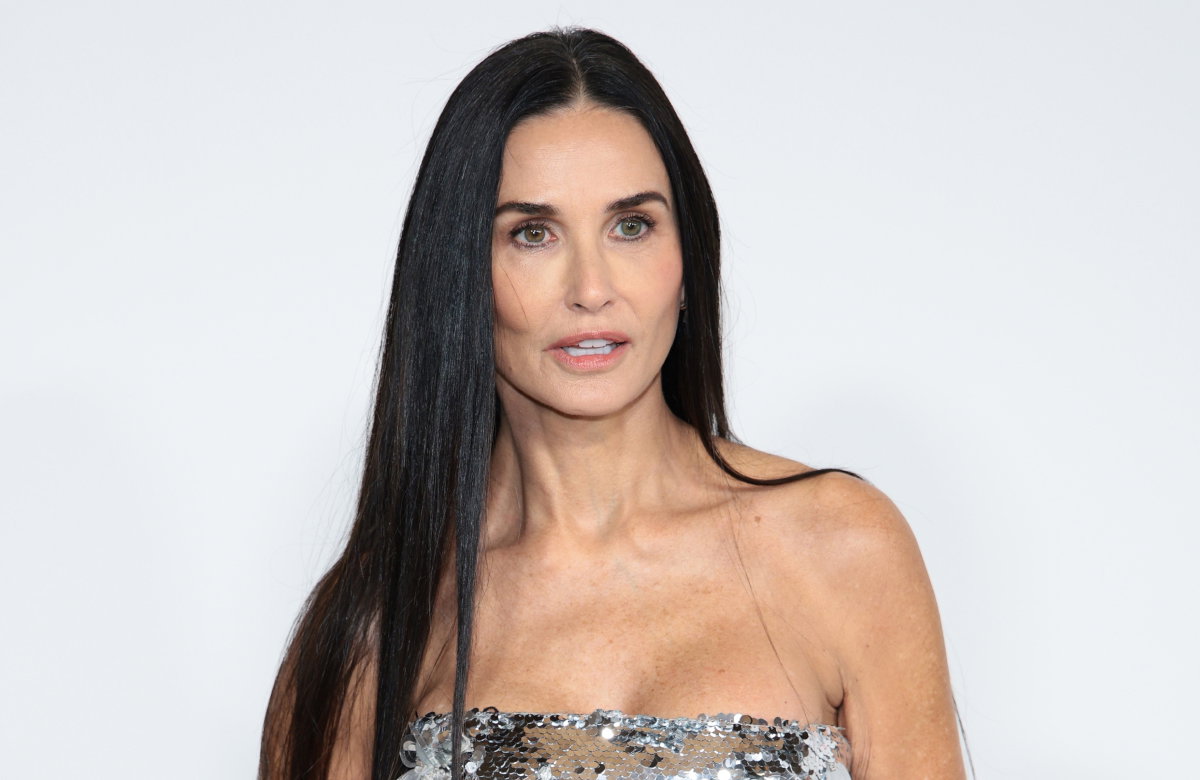 Demi Moore erschrocken