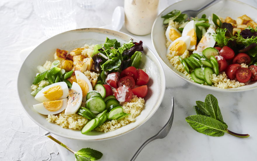 couscous bowl mit ei