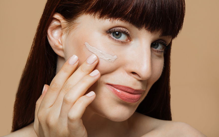 Frau mit Make-up