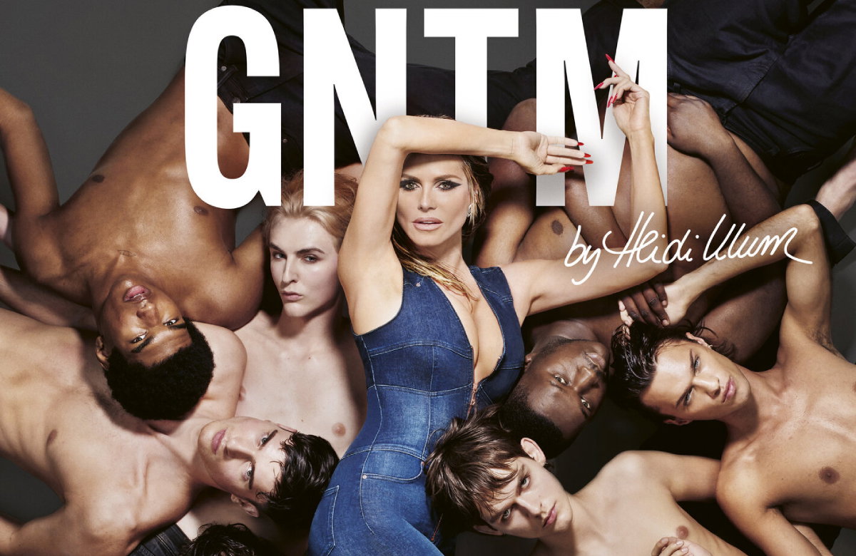GNTM-Poster 2024 mit Männer-Models