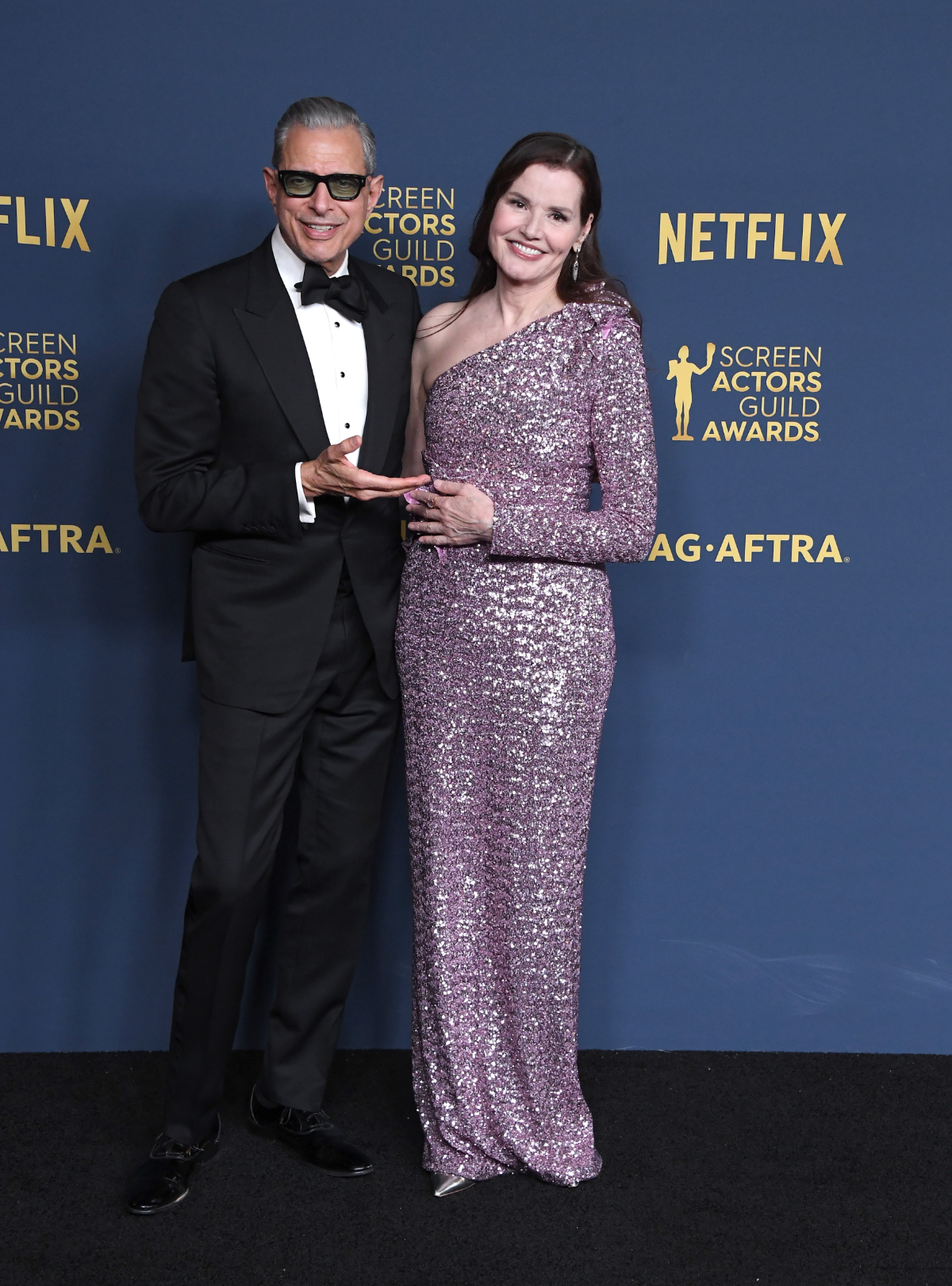 Jeff Goldblum und Geena Davis bei den SAG Awards 2024