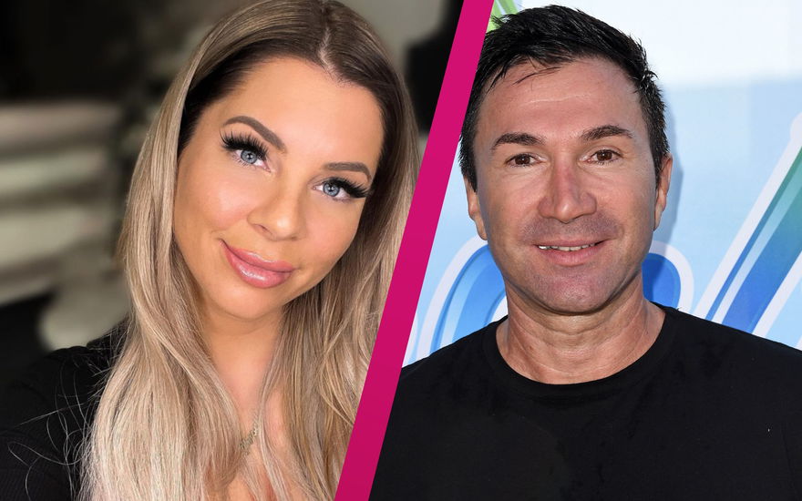 Jenny Frankhauser und Lucas Cordalis mit Strich in der Mitte