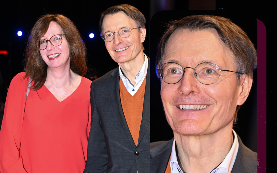 Karl Lauterbach verliebt mit Elisabeth Niejahr auf der Berlinale 2024