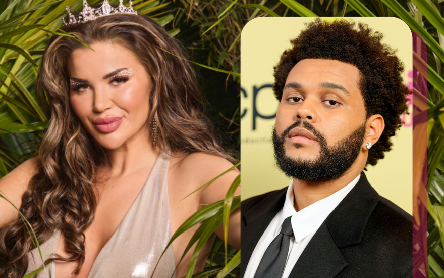 Kim Virginia und The Weeknd, Collage