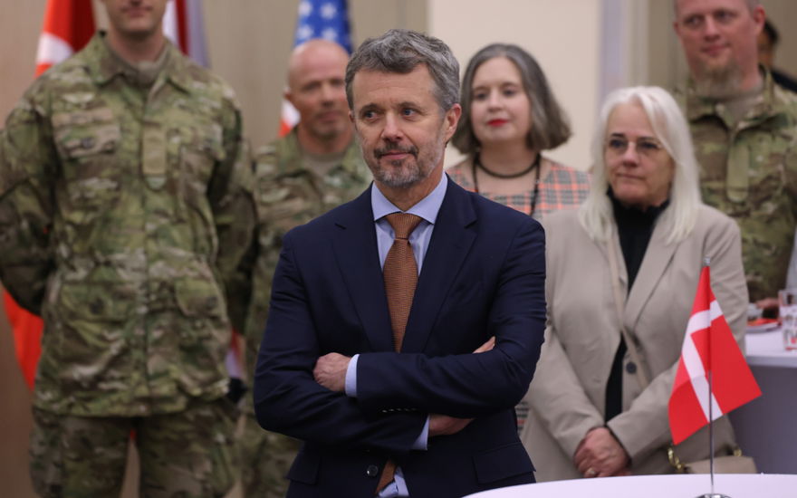 König Frederik von Dänemark in Polen.