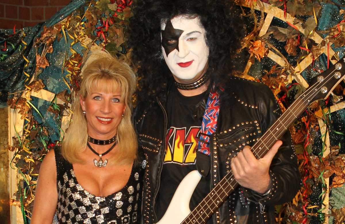 Markus Söder als Sänger der Band Kiss