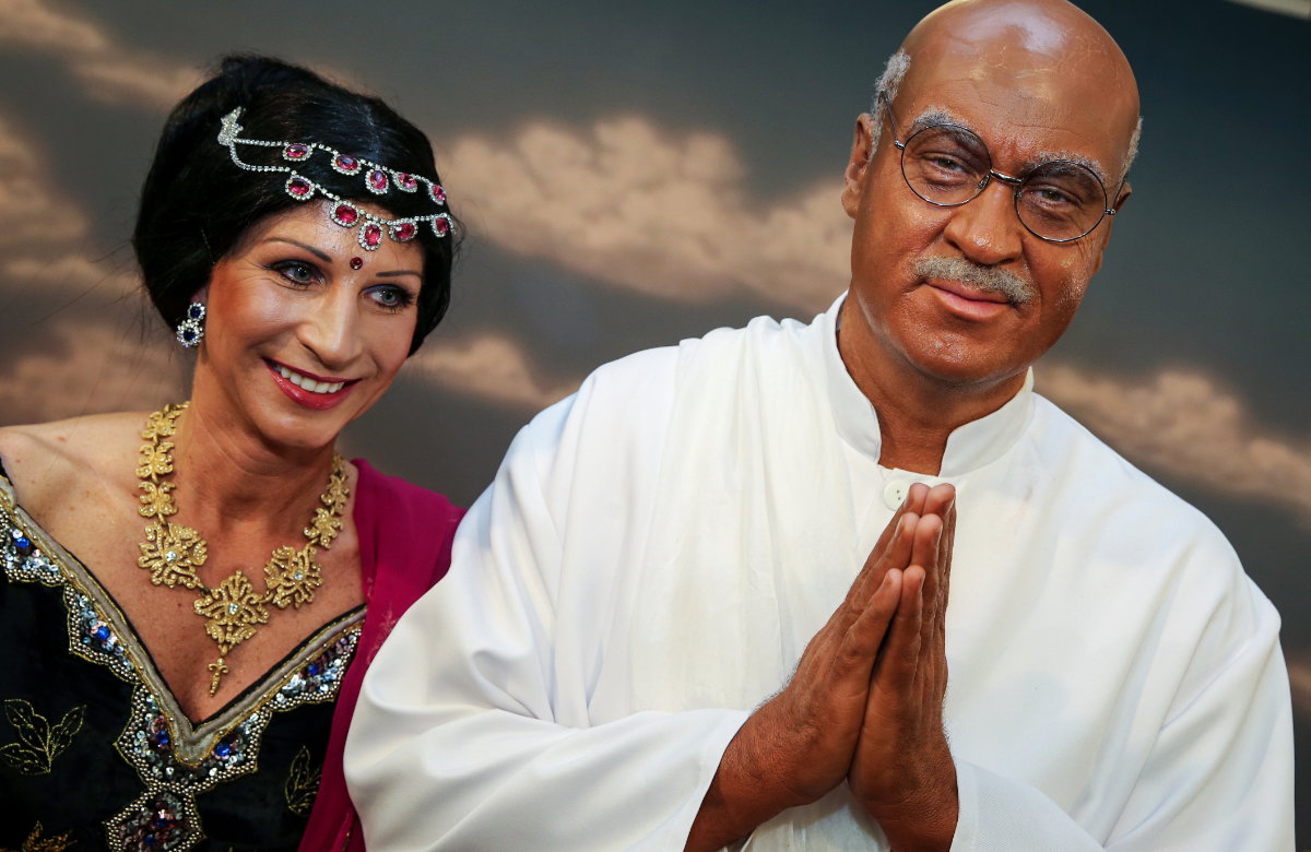 Markus Söder an Fasching 2015 als Mahatma Ghandi
