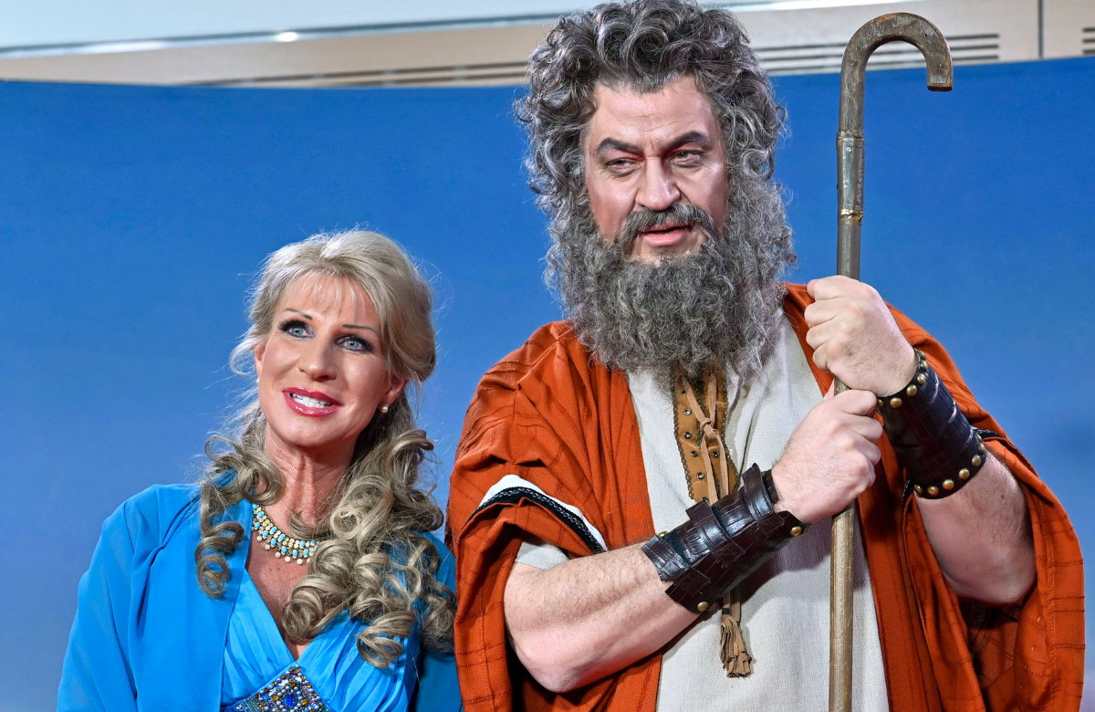 Markus Söder und seine Ehefrau Katrin an Fasching 2023