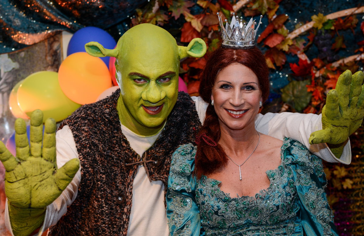 Markus Söder und Ehefrau Katrin an Fasching als Shrek und Fiona