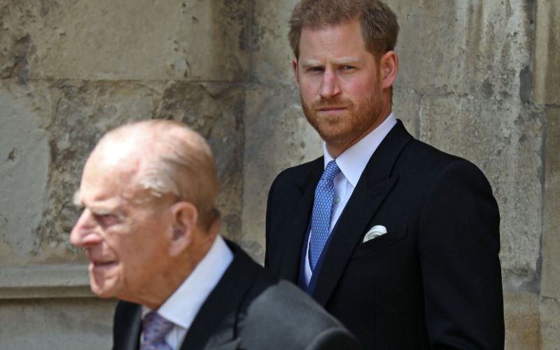 Prinz Philip und Prinz Harry.