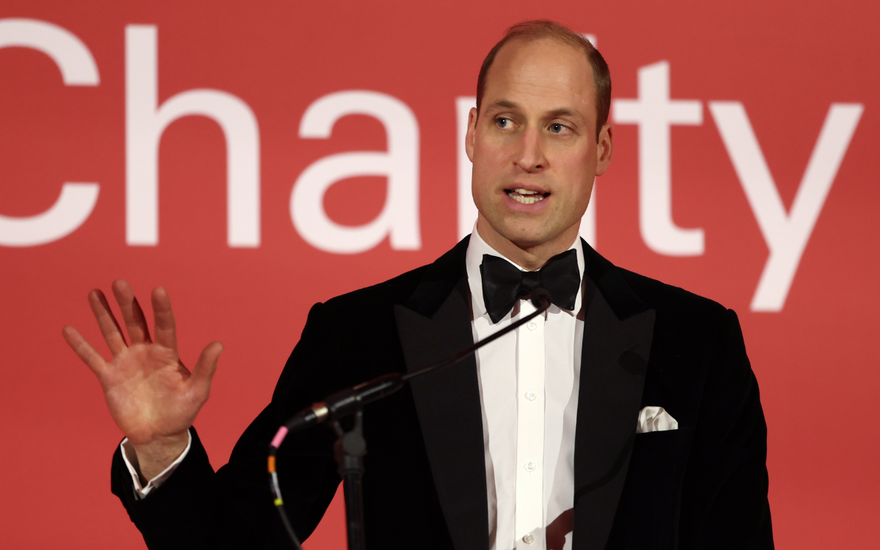 Prinz William redet bei einer Gala