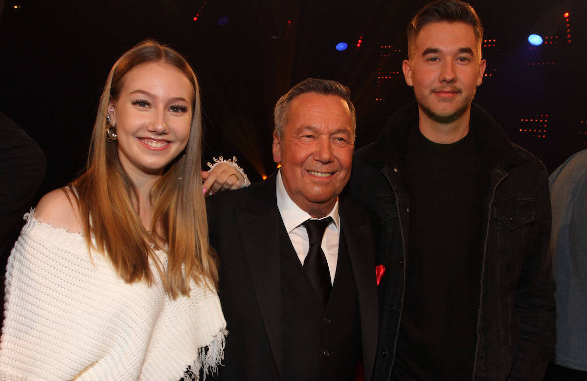 Roland Kaiser mit seinen beiden Kindern Annalena und Jan