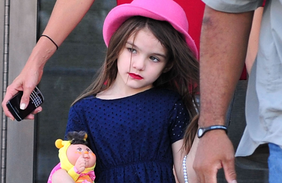 Suri Cruise 2011 in New York, trägt Lippenstift
