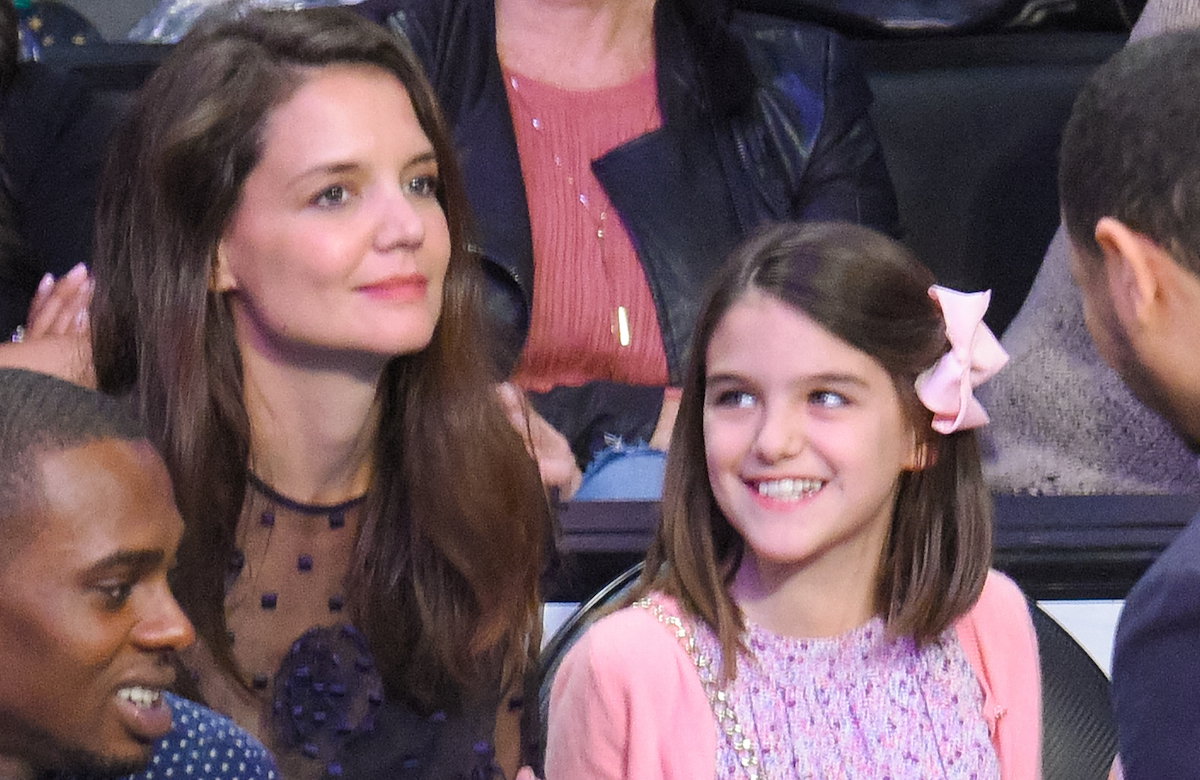 Suri Cruise und Katie Holmes beim Basketballspiel 2017