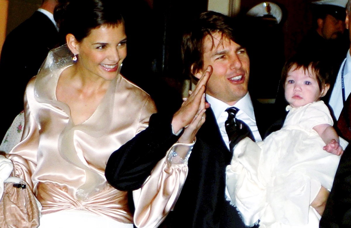 Tom Cruise und Katie Holmes mit Tochter Suri bei ihrer Hochzeit im Jahr 2006