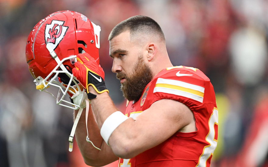 Travis Kelce beim Super Bowl 2024