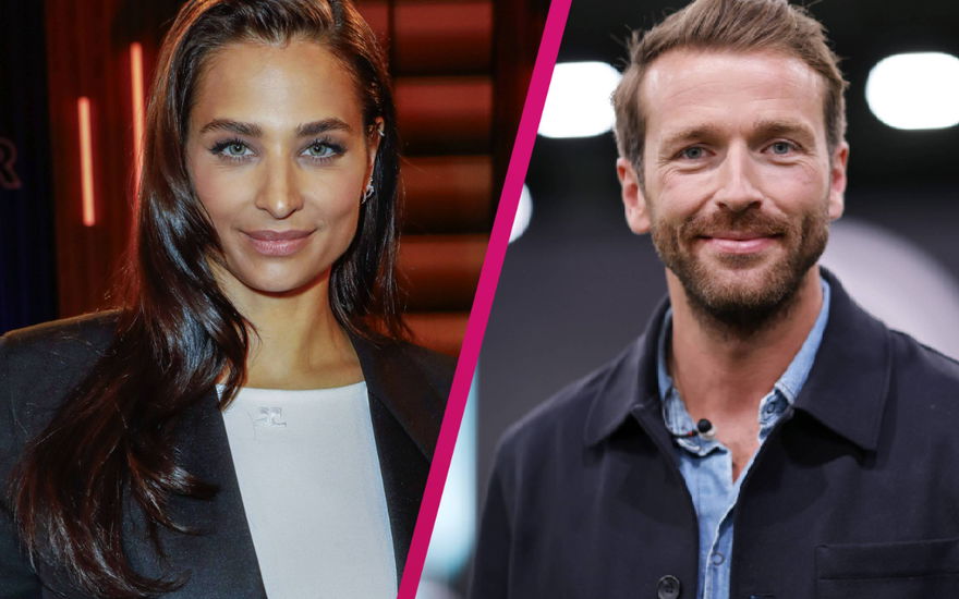 Amira Pocher und Christian Düren lächeln