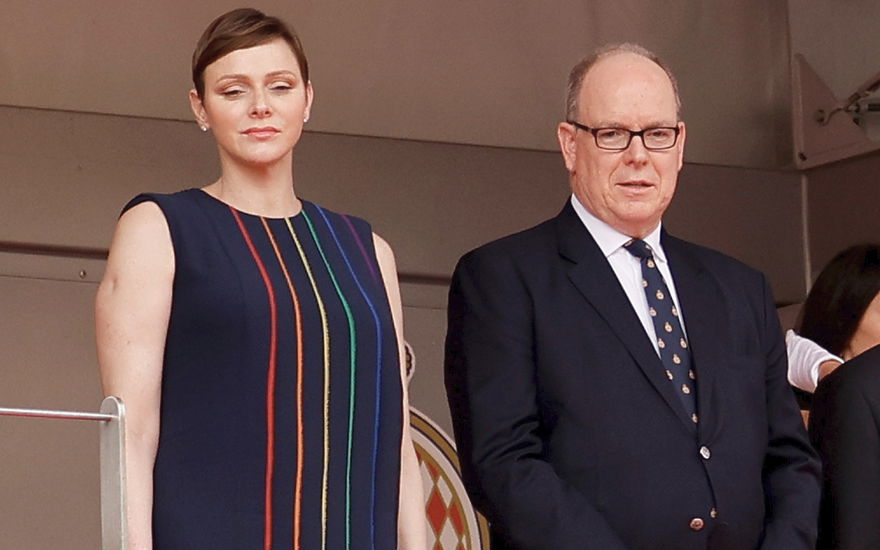 Fürstin Charlène und Fürst Albert.