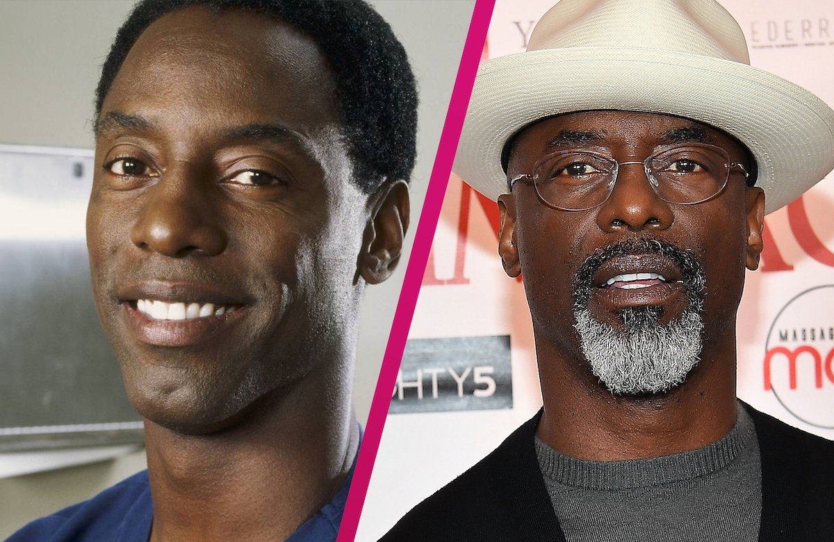 Collages Isaiah Washington früher und heute