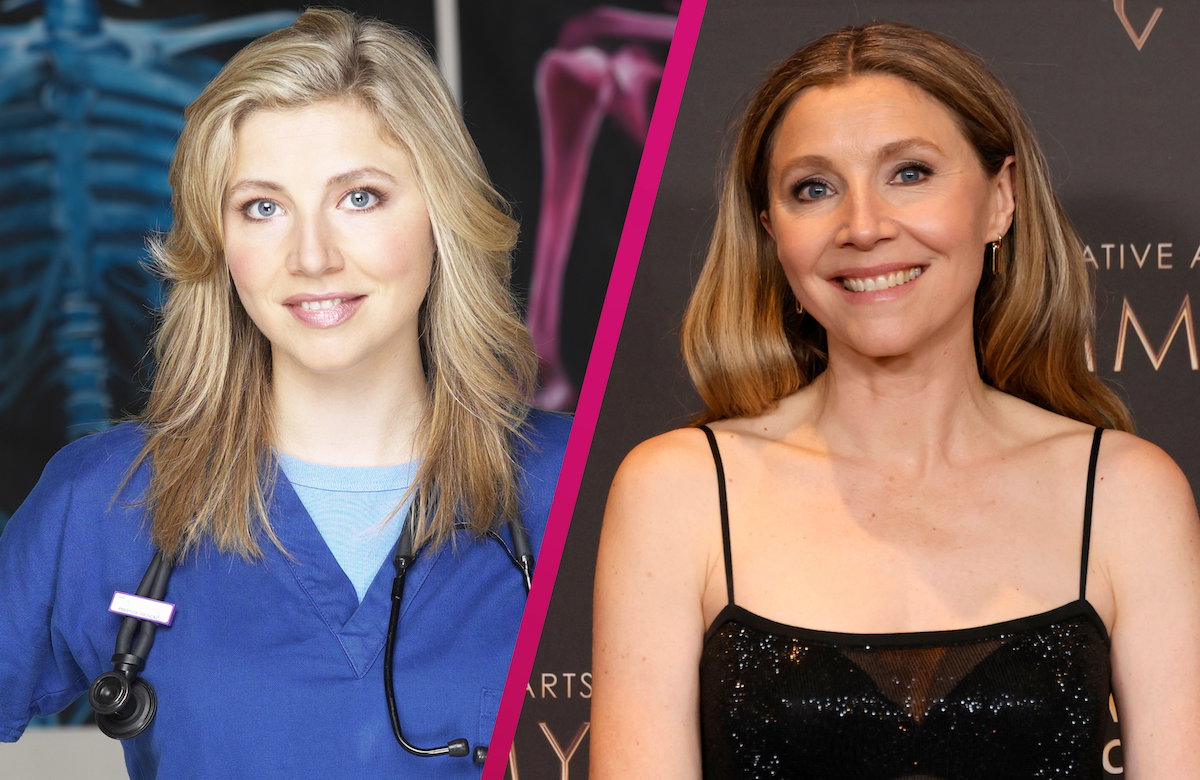 Collage Sarah Chalke früher heute