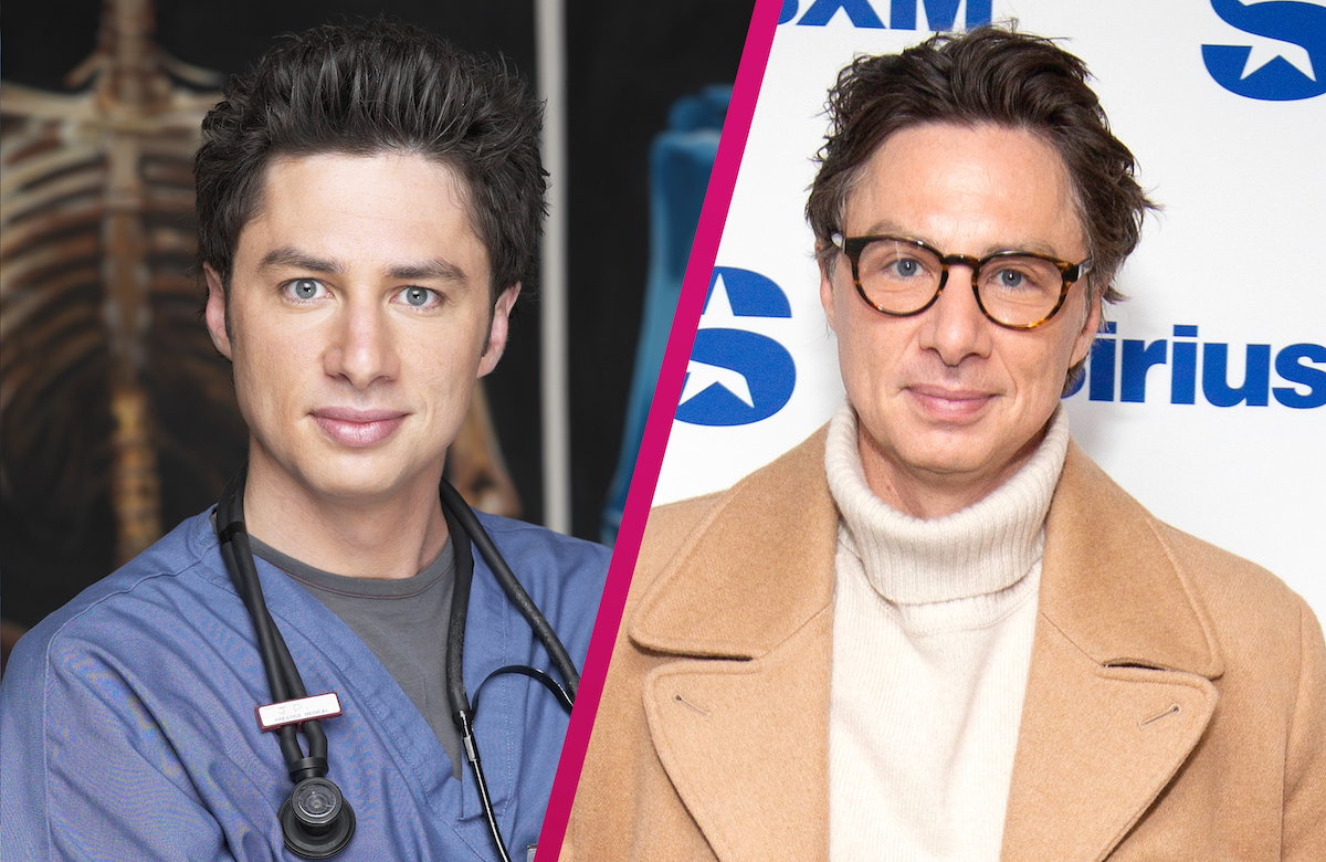 Collage Zach Braff früher heute