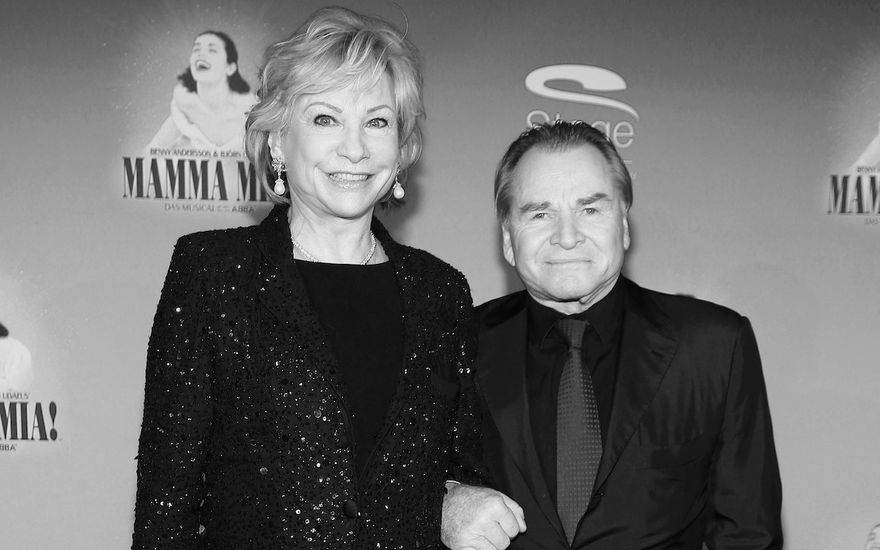 Fritz Wepper und Angela von Morgen schwarz-weiß-Bild